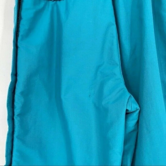 Roffe Snow Pants Blue Turquoise Junior Size 18 Outdoor Straight Leg Side Zip - Picture 3 of 9